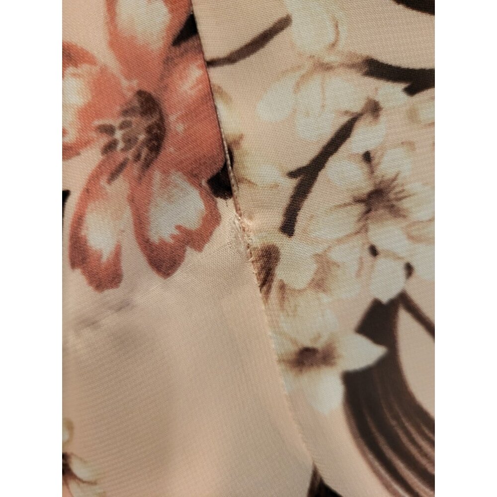 Pink Floral Feminine Flutter Sleeve Hi Low Flowy Dress Eliza J Sz 10 Fairy - Picture 8 of 8